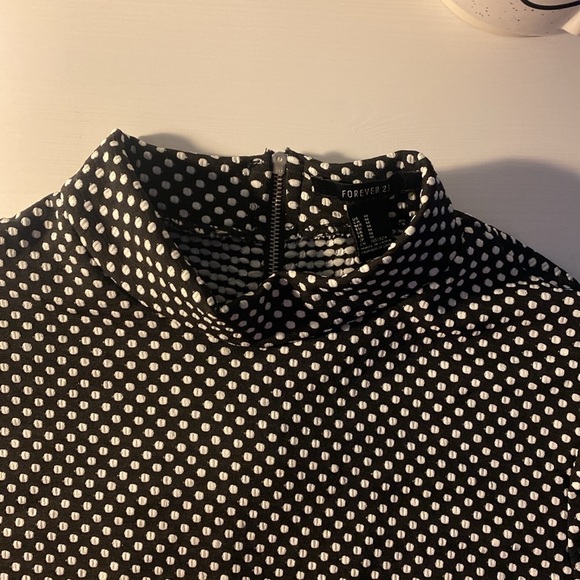 Forever 21 black and white polka dot dress - Picture 4 of 5